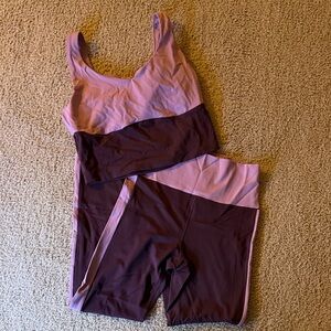 Two-Tone Activewear Set
